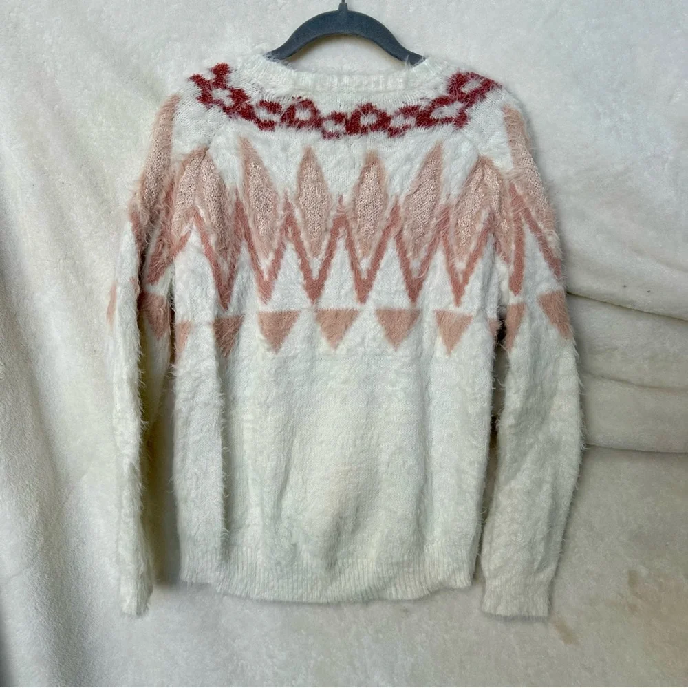 Lauren Conrad‎ Mohair Fuzzy Texture Aztec Sweater Small